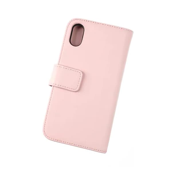 iPhone X/XS Plånboksfodral Läder Rvelon - Rosa Gammal rosa