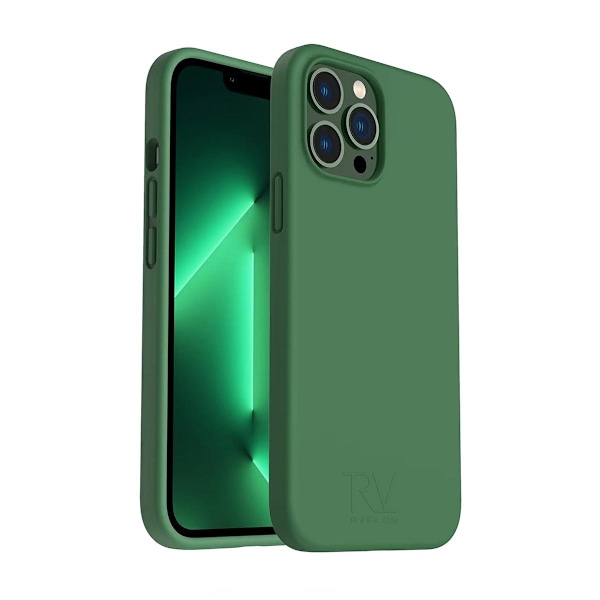 iPhone 13 Pro Max Skal - Silikon Grön Rvelon Green