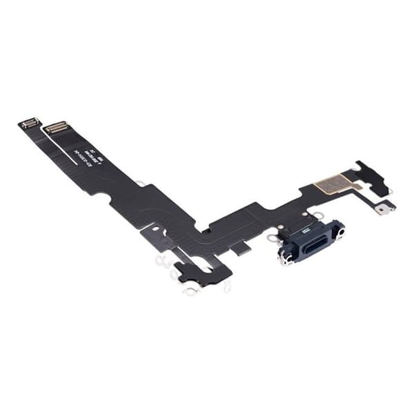 iPhone 14 Plus Laddkontakt med Flexkabel Original - Svart Black