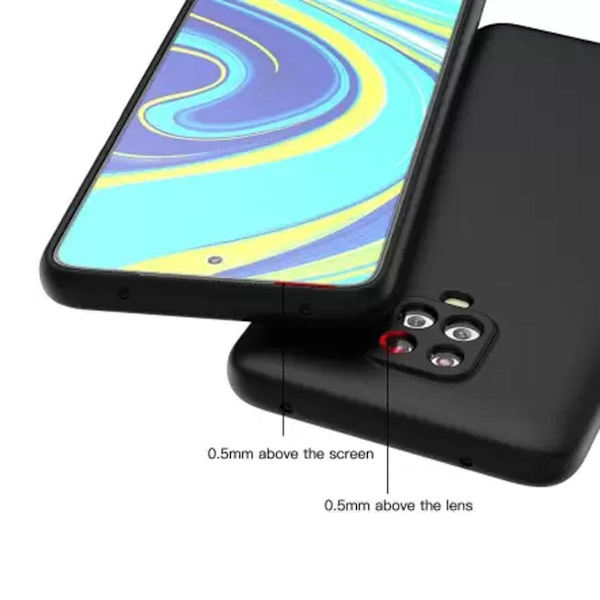 Silikonskal Xiaomi Redmi Note 9 Pro - Svart Svart