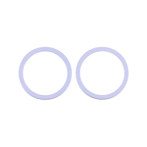 iPhone 12 Mini Linsskydd med Metallram (2-pack) - Lila