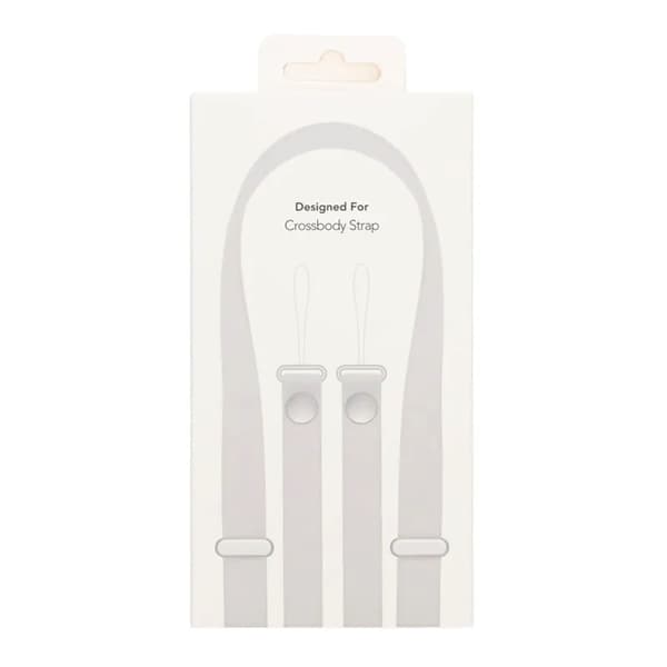 Crossbody Strap för iPhone mobilskal - Ljusgrå Grey