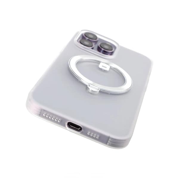 iPhone 14 Pro Max Skal med MagSafe Stativ Rvelon - Vit Vit