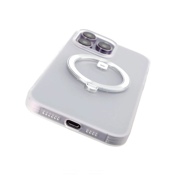 iPhone 14 Pro Max Skal med MagSafe Stativ Rvelon - Vit White