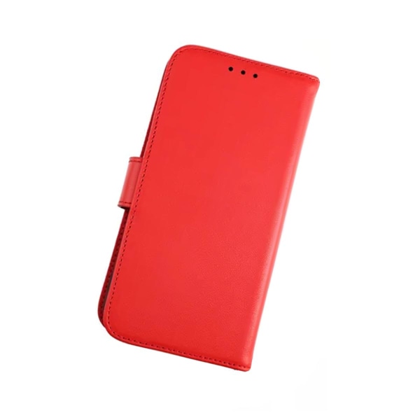 iPhone 12/12 Pro Plånboksfodral Läder Rvelon - Röd Röd