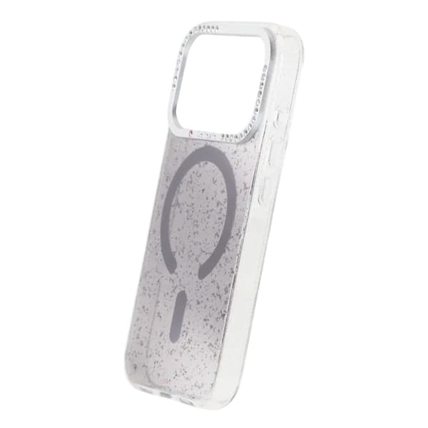 Glitter Skal MagSafe och Diamanter för iPhone 17 Pro Max - Svart musta