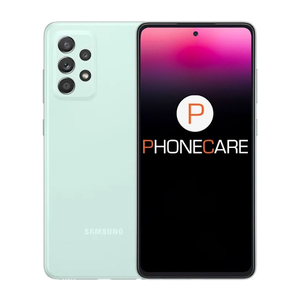 Samsung Galaxy A52s 5G SM-A528B/DS 128GB Awesome mint- Bra skick (B) Grön