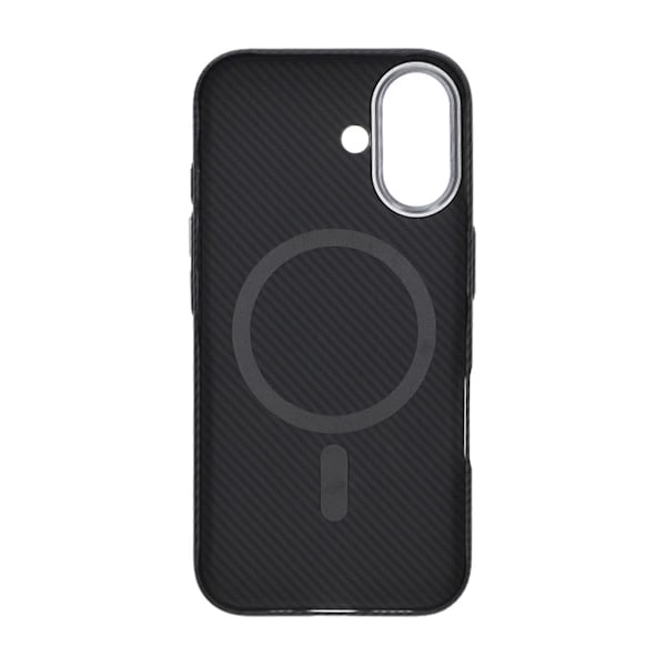 iPhone 16 Mobilskal Carbonmönstrad - Svart Svart