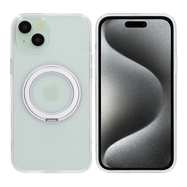 iPhone 15 Plus Mobilskal med Magsafe Stativ - Transparent Transparent