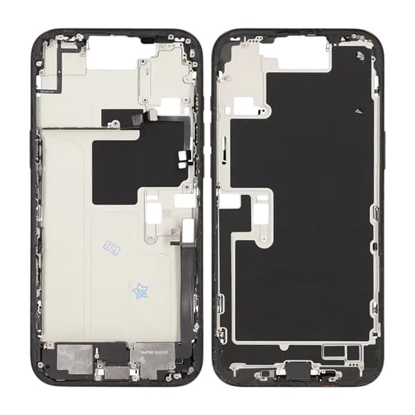 Mittenram med smådelar för iPhone 16 Pro Max - Svart Titan OEM Svart