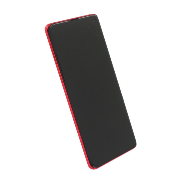 Samsung Galaxy S10 (SM-G973F) Skärm med LCD Display Original - Röd Red