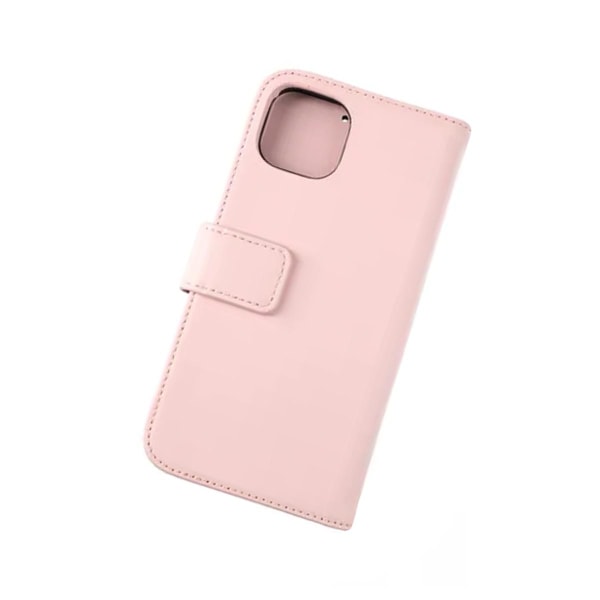 iPhone 12 Mini Plånboksfodral Läder Rvelon - Rosa Gammal rosa