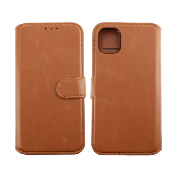 iPhone 11 Plånboksfodral Magnet Rvelon - Guldbrun Pink gold
