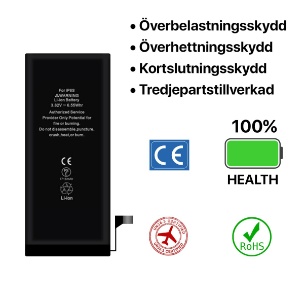 iPhone 6S Batteri Hög Kvalité