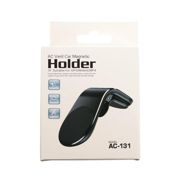 Mobilhållare Magnetisk med Klämma Black