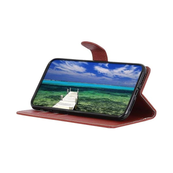 Xiaomi 12 Pro Plånboksfodral med Stativ - Brun Brown
