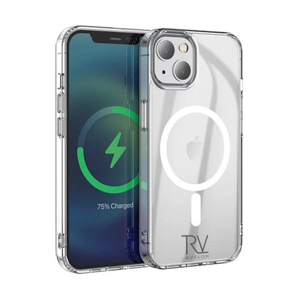 iPhone 14 Plus Stöttåligt Skal Rvelon MagSafe - Transparent Transparent