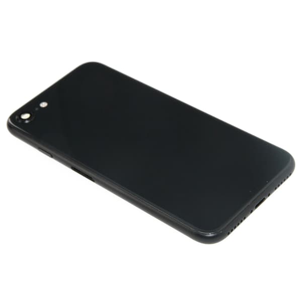 iPhone SE 2020 Baksida med Komplett Ram - Svart Black