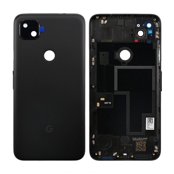 Google Pixel 4A Baksida/Komplett Ram OEM - Svart Black