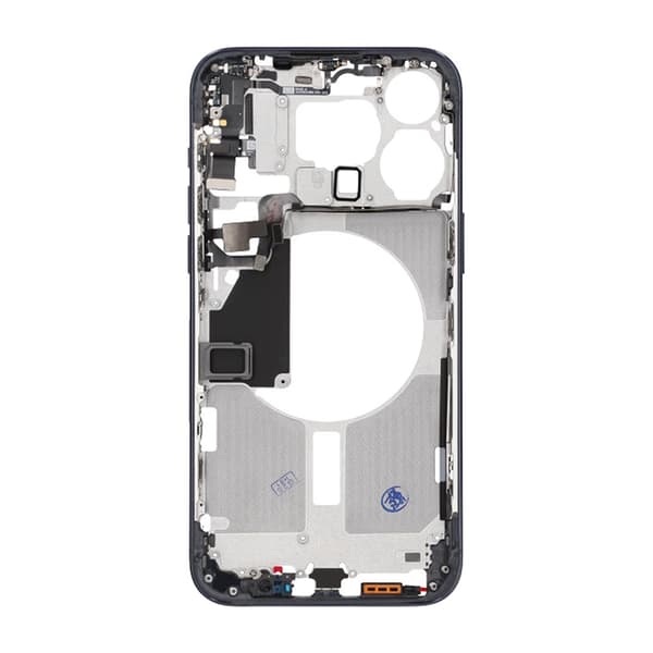 iPhone 15 Pro Max Mittenram med smådelar OEM - Titanblå Blå
