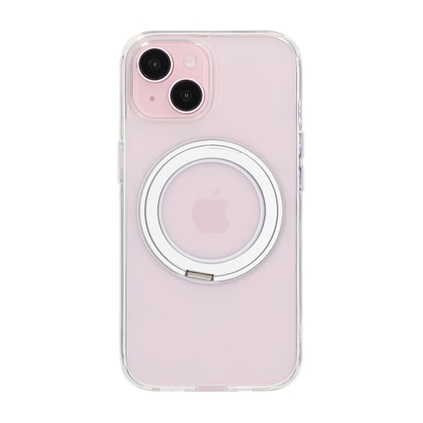 iPhone 15 Mobilskal med Magsafe Stativ - Transparent Transparent
