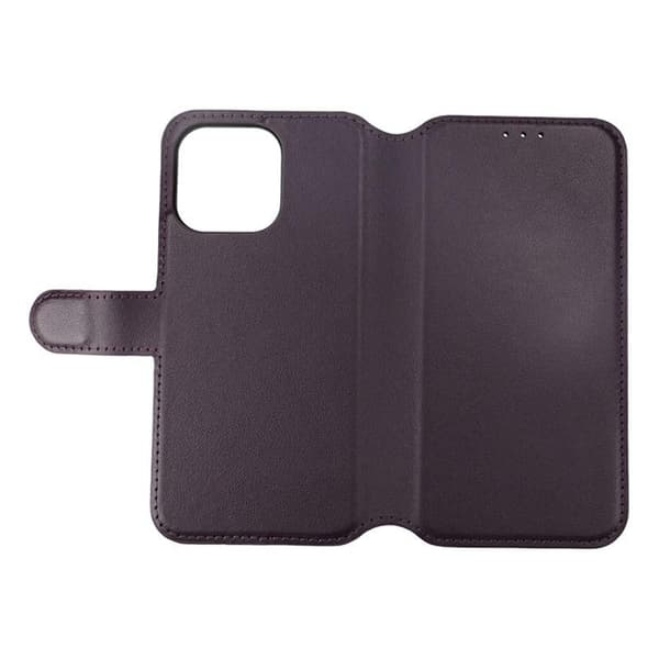 Plånboksfodral Läder Rvelon till iPhone 15 Pro Max - Lila Purple