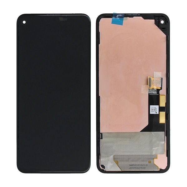 Google Pixel 5a 5G Skärm med LCD Display Original - Svart Black