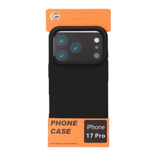 Mobilskal Mjukt Silikon för iPhone 17 Pro - Svart Black
