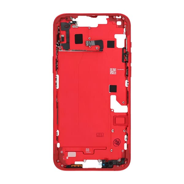 iPhone 14 Plus Mittenram med smådelar OEM - Röd Red