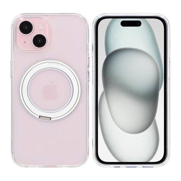 iPhone 15 Mobilskal med Magsafe Stativ - Transparent Transparent