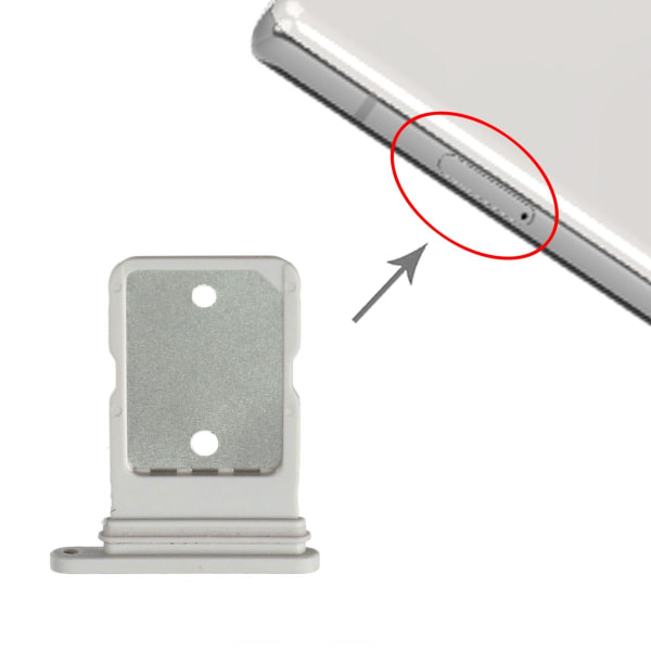 Google Pixel 5A Simkortshållare - Vit Vit