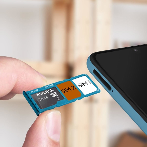 Samsung Galaxy A32 4G Simkortshållare - Blå Blå