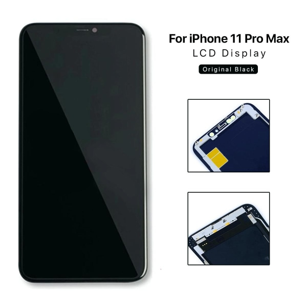 iPhone 11 Pro Max GX Hard OLED LCD Skärm Svart