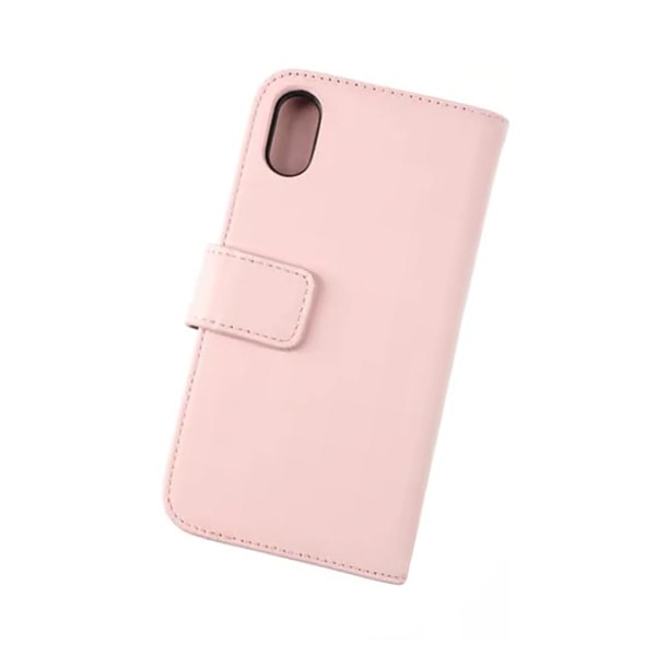 iPhone X/XS Plånboksfodral Läder Rvelon - Rosa Old pink