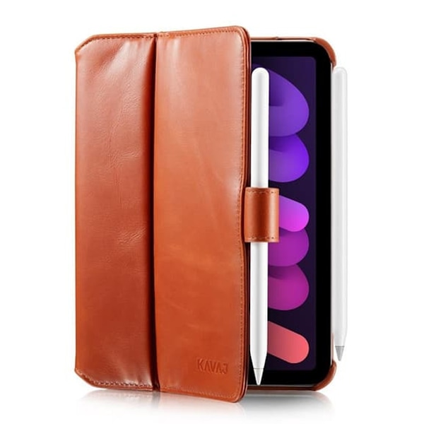 KAVAJ iPad mini (gen 6)/iPad mini (A17 Pro) Fodral London Brun Brun