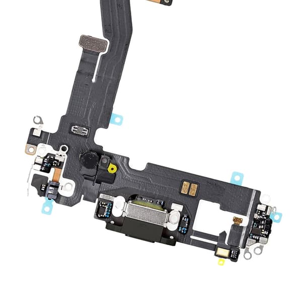 iPhone 12/12 Pro Laddkontakt Flexkabel - Svart Black