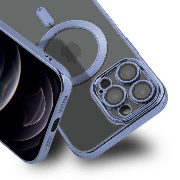 Luxury Mobilskal med Magsafe iPhone 12 Pro Max - Blå Blå