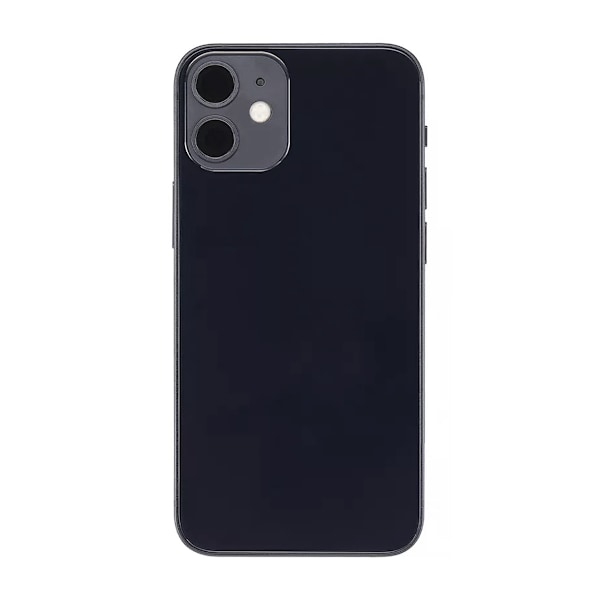 iPhone 12 Mini Baksida Komplett Med Smådelar - Svart Svart