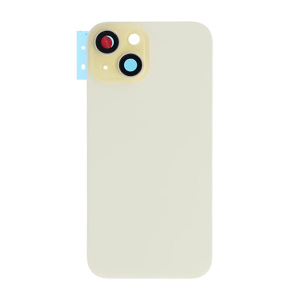 iPhone 15 Plus Baksida Glas med Magsafe Magnet - Gul Gul