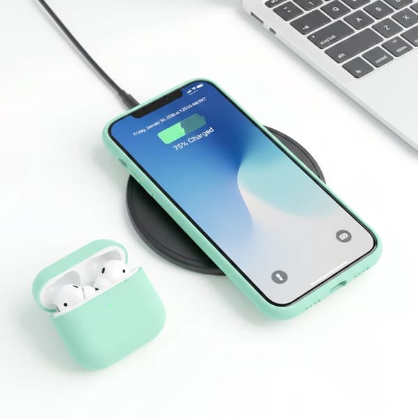 iPhone 12/12 Pro Silikonskal Rvelon - Grön Grön