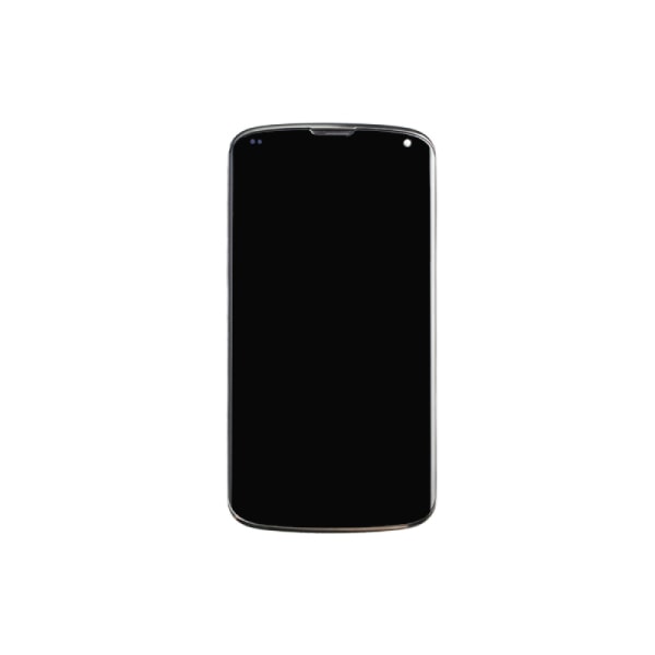 LG NEXUS 4 Skärm/Display med Ram - Svart Black