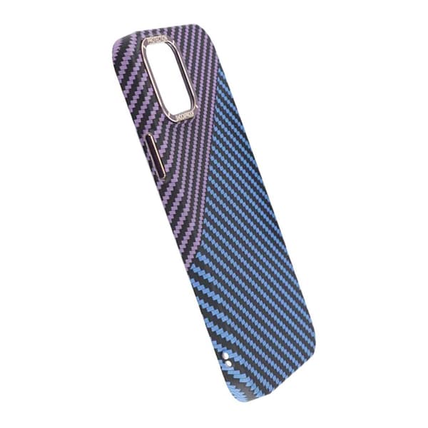 Kolfiber Skal iPhone 13 Pro - Lila och Blå multifärg