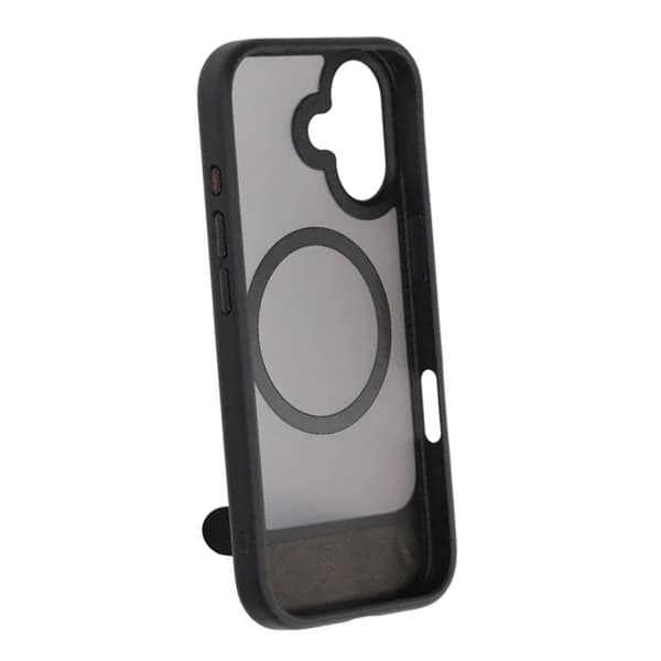 MagSafe-kuori jalustalla iPhone 17:lle - Musta musta