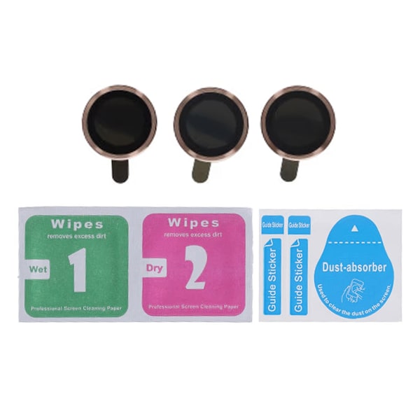 iPhone 16 Pro/16 Pro Max Lins Kameraskydd - Guld Brun