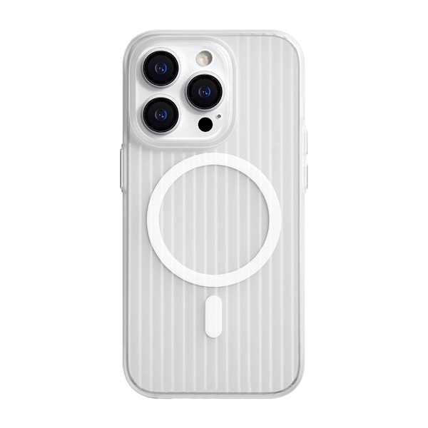 iPhone 15 Mobilskal Korrugerad - Transparent Transparent