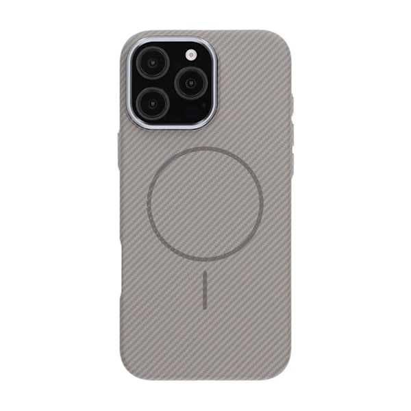 iPhone 16 Pro Max Mobilskal Carbonmönstrad - Grå grå