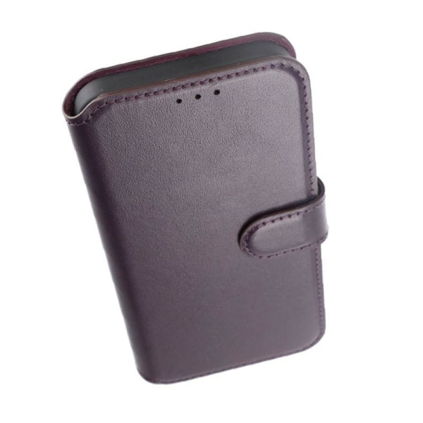 iPhone 15 Pro Max Plånboksfodral Läder Rvelon - Lila Purple