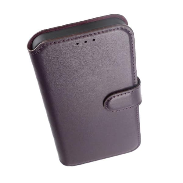 Plånboksfodral Läder Rvelon till iPhone 15 Pro Max - Lila Lila