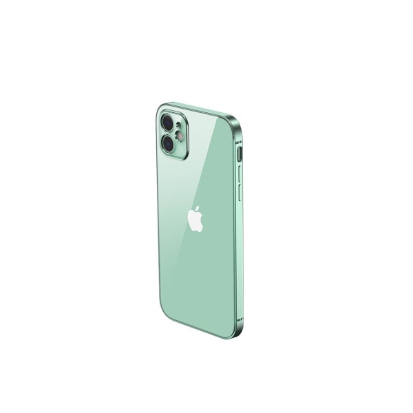 iPhone 12 Mini Mobilskal med Kameraskydd - Grön/transparent Green