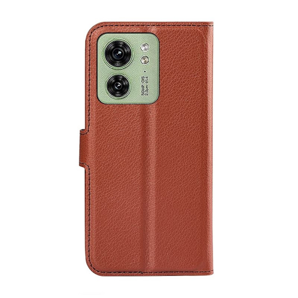 Motorola Moto Edge 40 Plånboksfodral med Stativ - Brun Brown